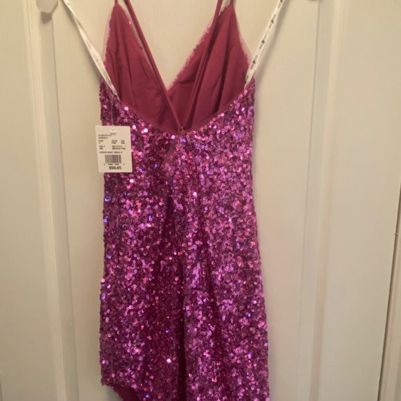 Jules & Cleo Brand New Pink Sequin Dress - 4 - Picture 6 of 6